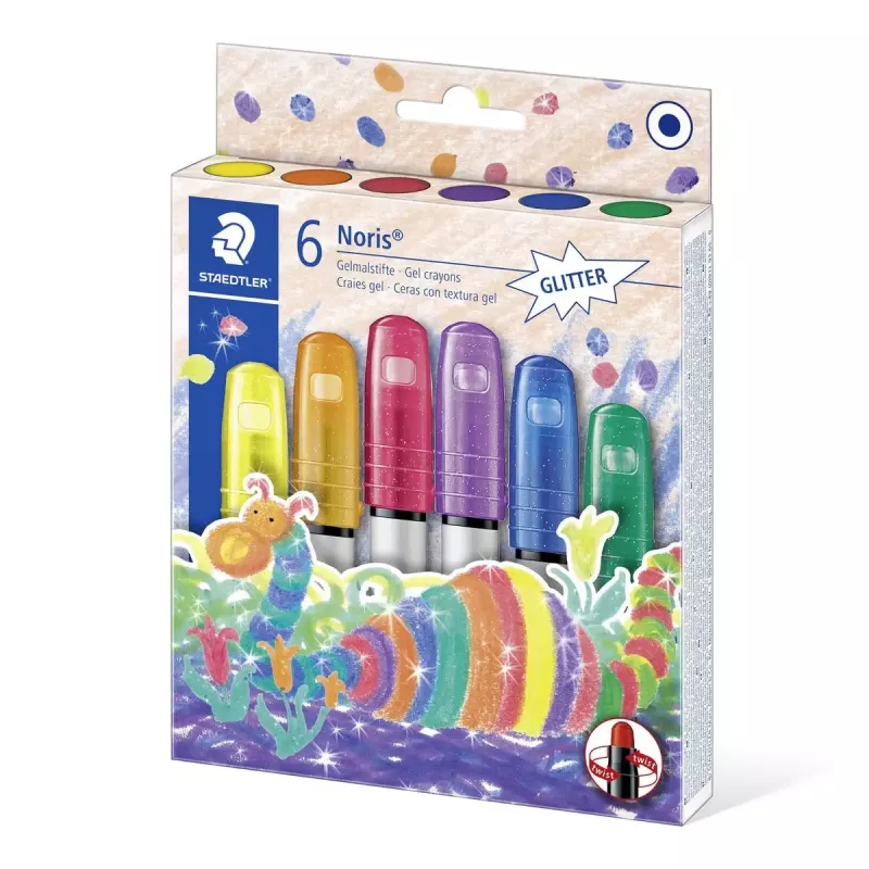 Staedtler Noris Glitter Gelmalstifte (6 Stk.), farbsortiert