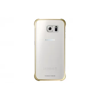 Samsung EF-QG925B Handyhülle Cover Gold, Transparent