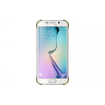 Samsung EF-QG925B Handyhülle Cover Gold, Transparent