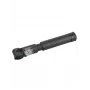 Fischer 85579 Fahrrad-Minipumpe mit Druckanzeige, Schwarz