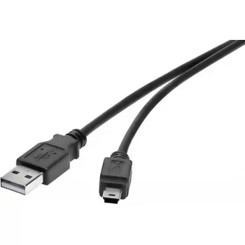 USB-Kabel Renkforce RF-4455804 0,15 m USB-A auf Mini-USB-B Schwarz