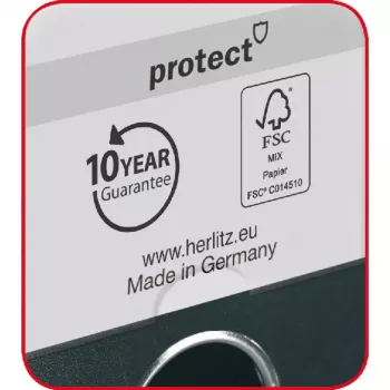 Herlitz maX.file Ringbuch A4 Violett D-Ring-Ablage 50011858