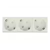 DeLock 81323 Easy 45 3-fach Schuko-Steckdose, 45 x 45 mm, 5 Stück