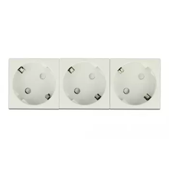DeLock 81323 Easy 45 3-fach Schuko-Steckdose, 45 x 45 mm, 5 Stück