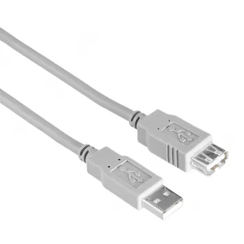 USB-Kabel Hama 00200906 3 m USB A Grau USB 2.0 0,48 Gbit/s