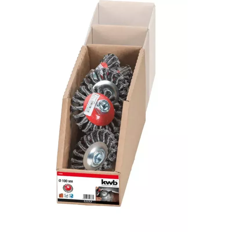 Drahtbürste KWB 719336 10 cm Durchmesser 1,4 cm Schaft