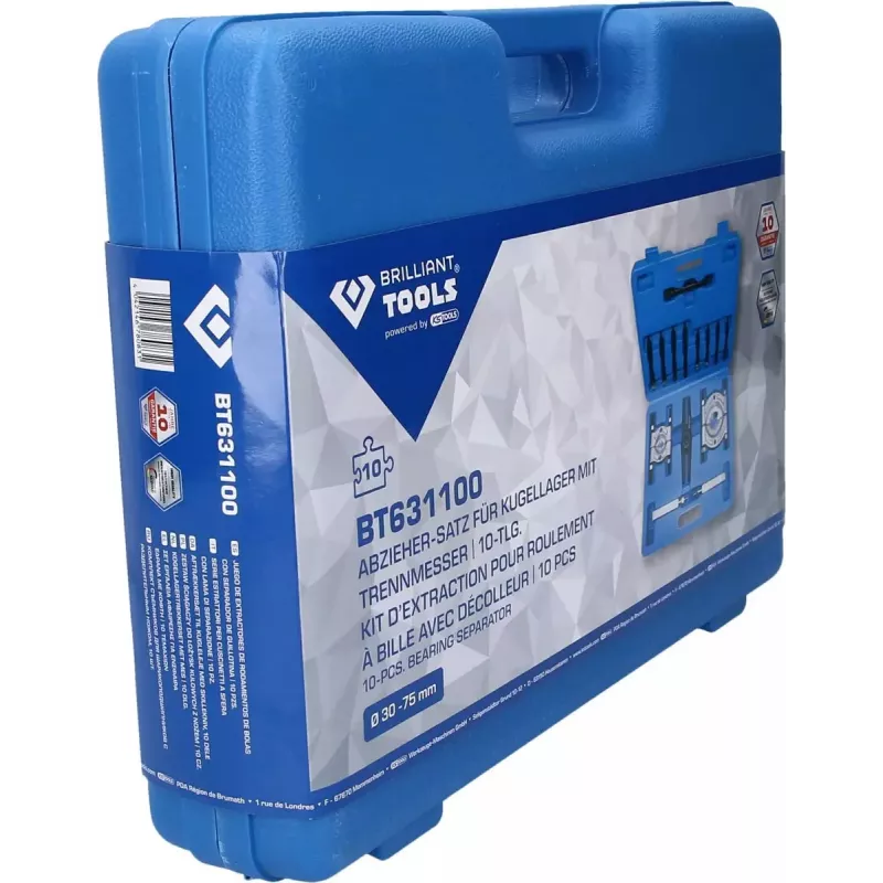 KS Tools Brilliant Tools BT631100 Lagerabzieher-Set, 10 Stk.