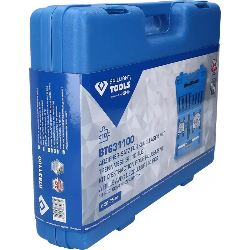 KS Tools Brilliant Tools BT631100 Lagerabzieher-Set, 10 Stk.
