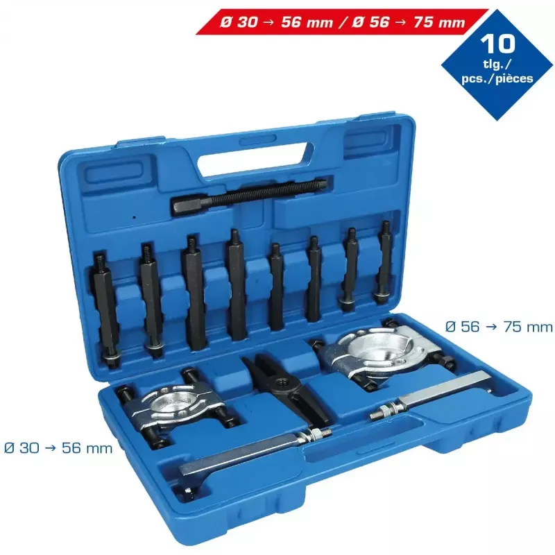 KS Tools Brilliant Tools BT631100 Lagerabzieher-Set, 10 Stk.