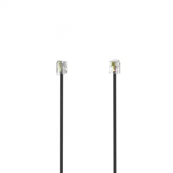 Hama 00201139 Telefonkabel 10 m Schwarz