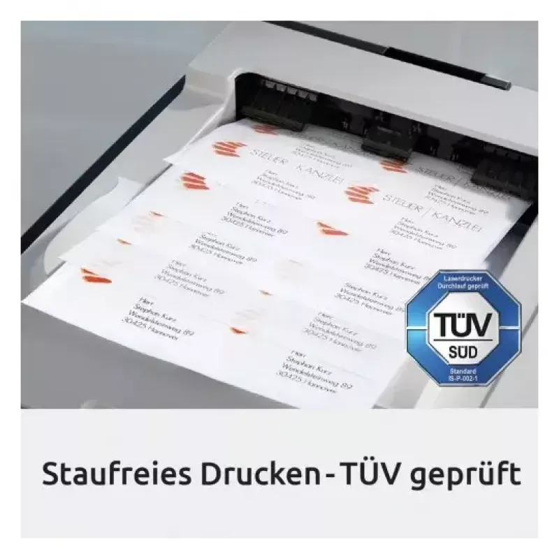 Avery Zweckform LR3657-10 Recycling-Universal-Etiketten, Adressetiketten, 48,5 x 25,4 mm, naturweiß, permanent