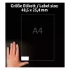 Avery Zweckform LR3657-10 Recycling-Universal-Etiketten, Adressetiketten, 48,5 x 25,4 mm, naturweiß, permanent