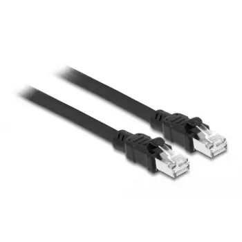 DeLOCK Netzwerkkabel RJ45 Cat.6A F/UTP 1 m Schwarz