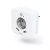 Hama 00223498 LED-Nachtlicht mit Steckdose, 2 USB-Ausgängen, Bewegungs- und Lichtsensor