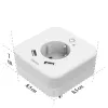 Hama 00223498 LED-Nachtlicht mit Steckdose, 2 USB-Ausgängen, Bewegungs- und Lichtsensor