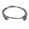ACT Powercord USA Stecker - C13 IEC Lock schwarz 2 m, PC1063, 5er-Pack