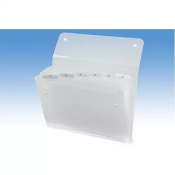 Rexel ICE 6-Fächer-Aktenmappe, A4, transparent, Polypropylen (PP)