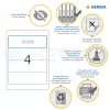 File labels HERMA A4 192x61 mm white paper matt opaque 100 pcs