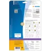 File labels HERMA A4 192x61 mm white paper matt opaque 100 pcs