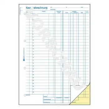 Administrationsbuch Avery 428 Blau Weiß Gelb