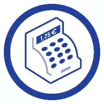 Administrationsbuch Avery 450 Blau Weiß