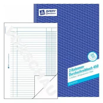 Administrationsbuch Avery 450 Blau Weiß