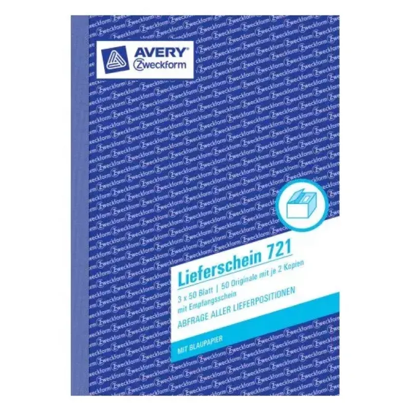 Verwaltungsbuch Avery 721 Blau Weiß