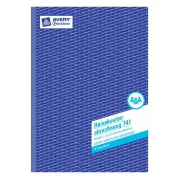 Administrationsbuch Avery 741 Blau Weiß