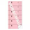 Avery Zweckform 831 Kellnerblock (Bonbuch), 105 x 198 mm, Pink, 2 x 50 Blatt