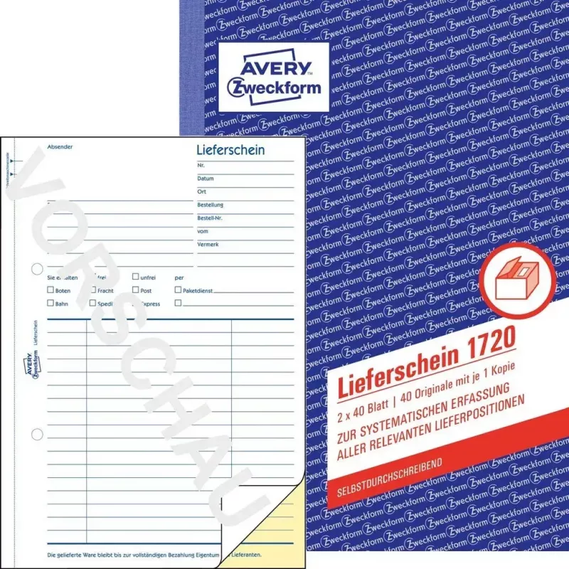Buchhaltungsformularbuch A5 Avery 1720-5