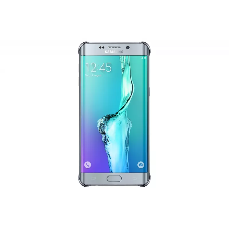 Samsung Clear Cover EF-QG928 Rückabdeckung für Galaxy S6 edge+, Silber, Transparent