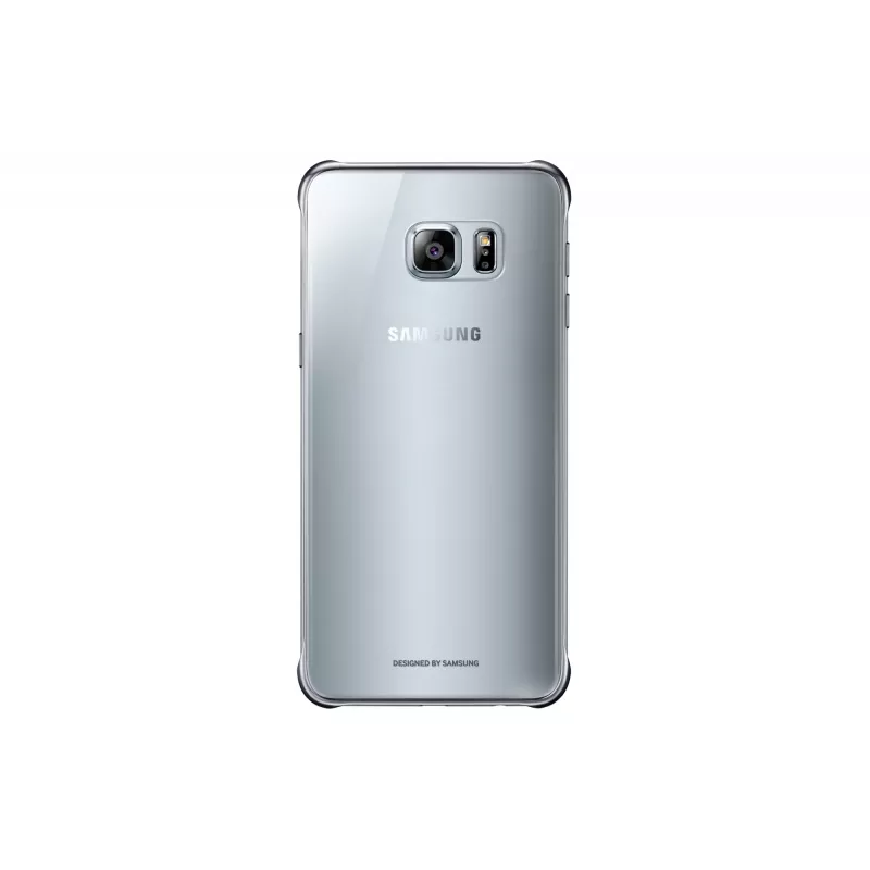 Samsung Clear Cover EF-QG928 Rückabdeckung für Galaxy S6 edge+, Silber, Transparent