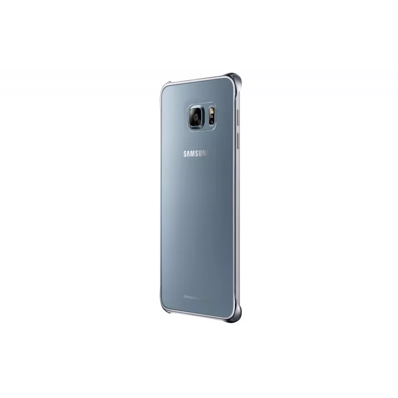 Samsung Clear Cover EF-QG928 Rückabdeckung für Galaxy S6 edge+, Silber, Transparent