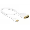 Videokabel-Adapter DeLOCK 83986 Mini DisplayPort auf DVI-D 0,5m