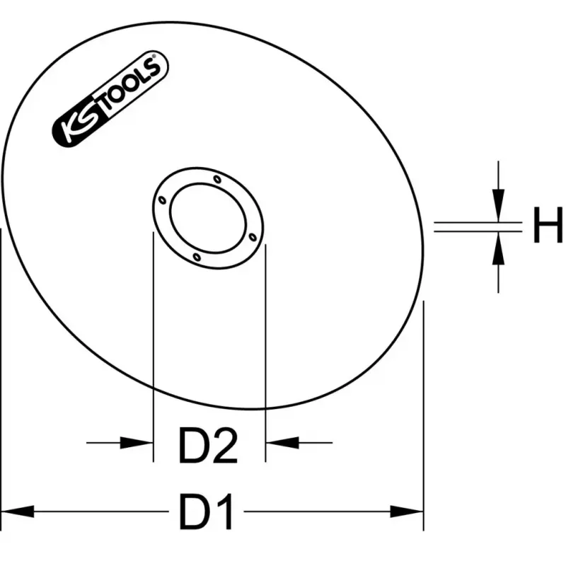 Winkelschleifer-Zubehör KS Tools 337.2005 1 Stk