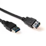ACT USB 3.0 A Stecker - USB A Buchse 1,50 m Kabel Schwarz