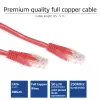 ACT rot 10 Meter U/UTP CAT6 Patchkabel mit RJ45-Steckern
