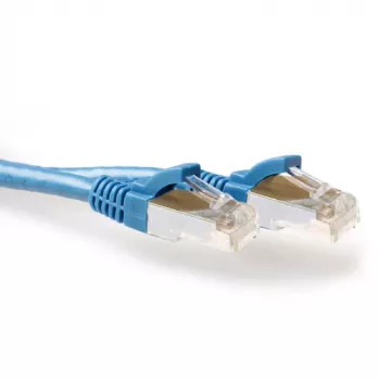 ACT Blau 30 Meter LSZH SFTP CAT6A Patchkabel mit schnittfesten RJ45-Steckern