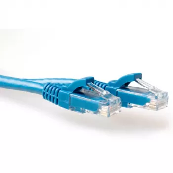 ACT Blau 2 Meter U/UTP CAT6A Patchkabel rastnasenfrei mit RJ45-Steckern