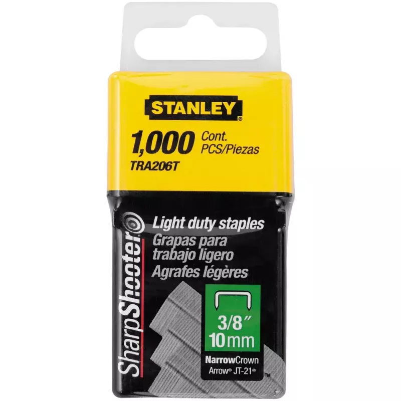 Stanley 1-TRA206T Klammern, Typ A, 10 mm, 1000 Stück