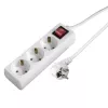 Hama 00137322 3-fach Steckdosenleiste mit Schalter und Kindersicherung, 1,4 m, Weiß