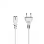 Hama 00223276 Netzkabel Weiß 5 m C7-Kupplung
