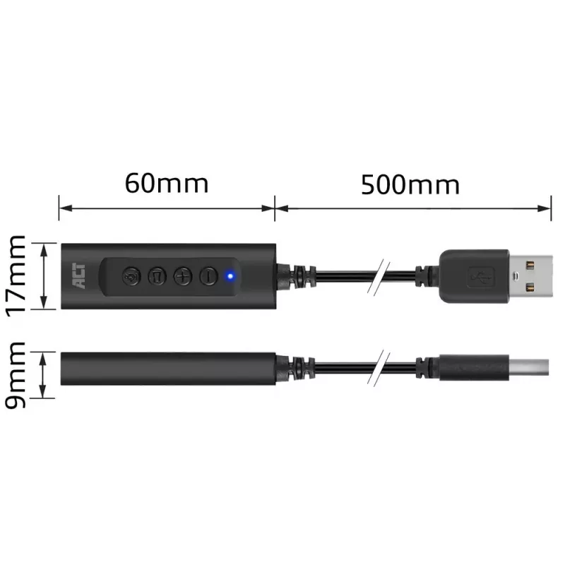 ACT AC9360 externe USB-A-Soundkarte