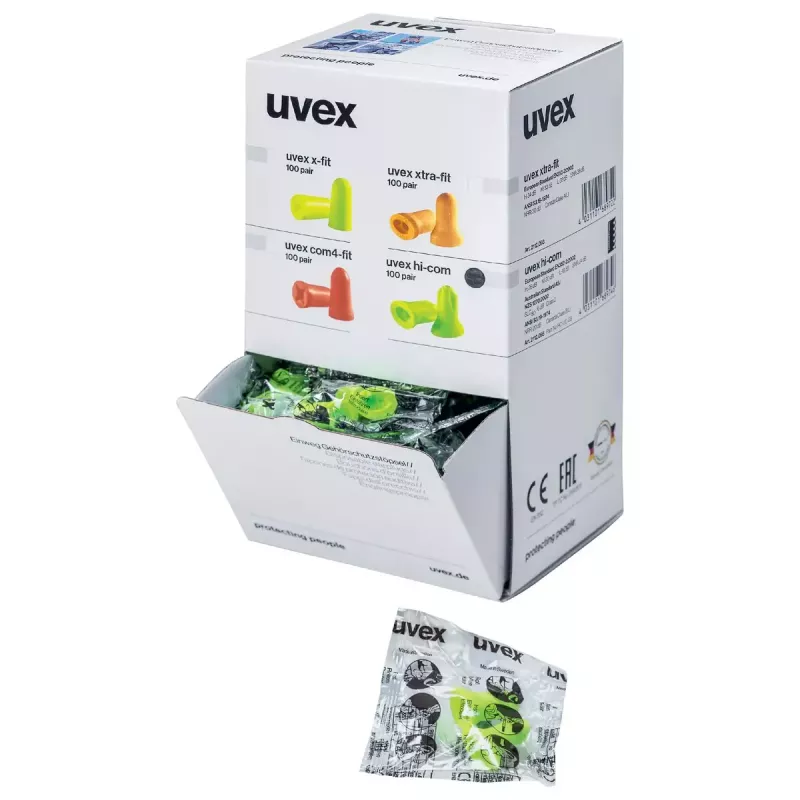 uvex hi-com Mini Einweg-Ohrstöpsel 24 dB, 100 Paar (2112095)