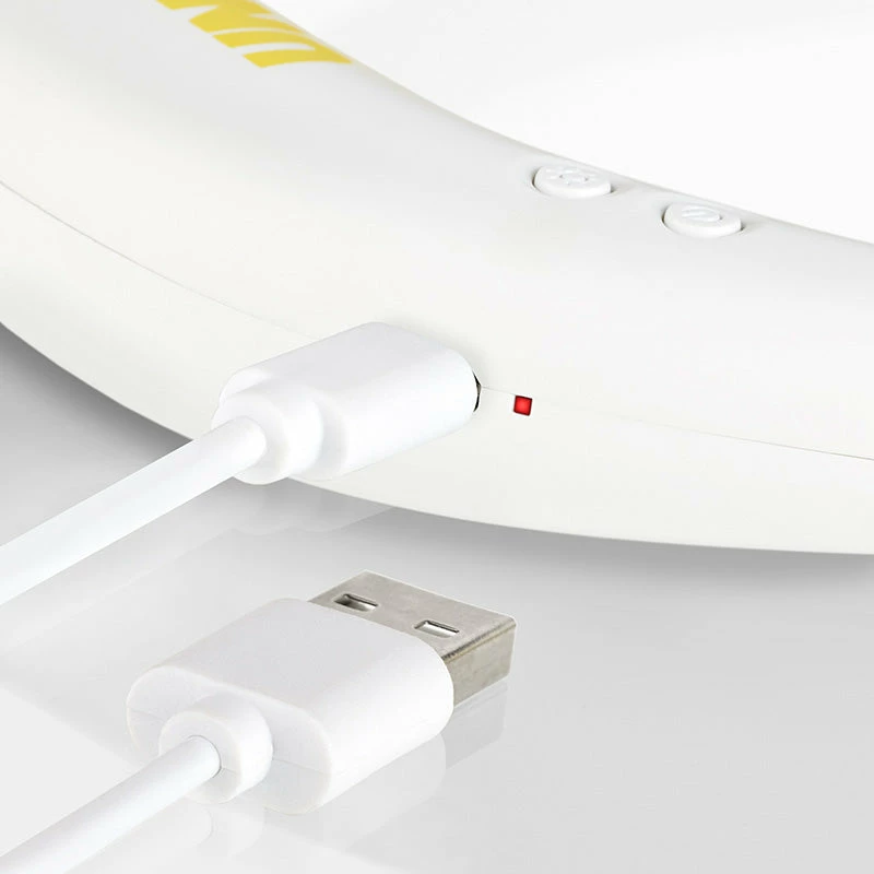 Unold Neck Fan Breezy White, Weiß, Gelb, 2 Lüfter, 8 h, Nackenventilator, Weiß, 1 Stück