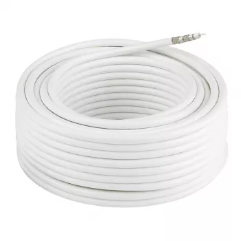 Koaxialkabel HAMA Classic Line 120 dB 50 m — 75 Ω, RG6-Stil, 50 Meter