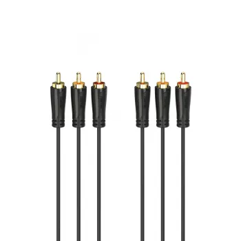 Hama 00205150 Audiokabel 1,5 m 3 x RCA Schwarz