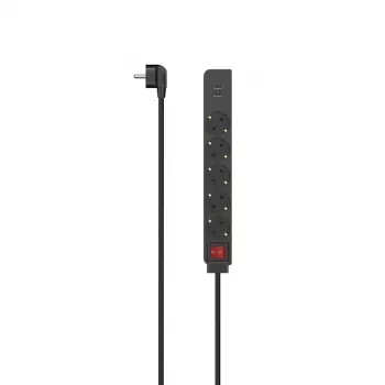 Hama 00223184 power extension 1.4 m 5 AC outlet(s) Indoor Schwarz