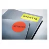 Avery Zweckform L6005-25 Selbstklebeetiketten, fluoreszierend rot, A4, Permanentkleber, 25 Blatt