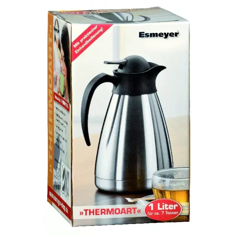 Esmeyer THERMOART Isolierflasche 1 L, mattes Edelstahl